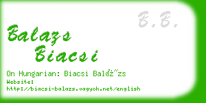 balazs biacsi business card